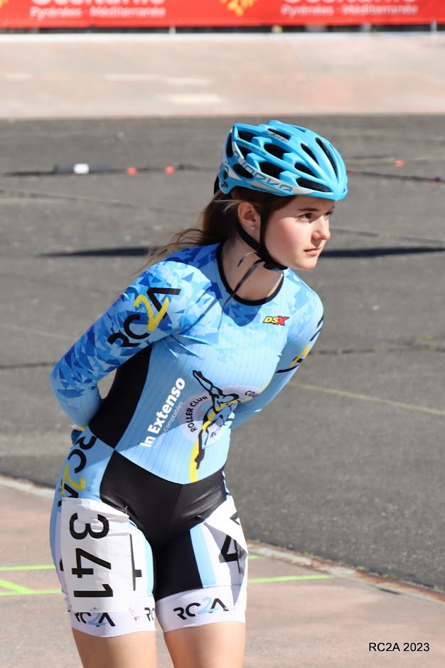 Patineur du RC²A en course